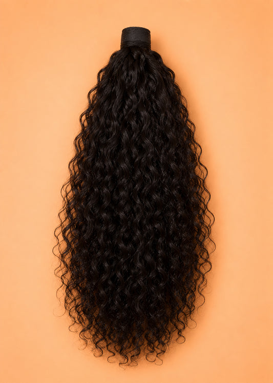 Luxury Ponytail – Curly Wave