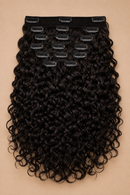 Luxury Curly Hair Clip-In Extensions